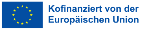 Logo Hinweis Kofinanzierung des Projektes durch die EU