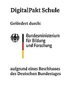 Logo DigitalPakt Schule Grundschule Crottendorf Bundesministerium für Bildung und Forschung