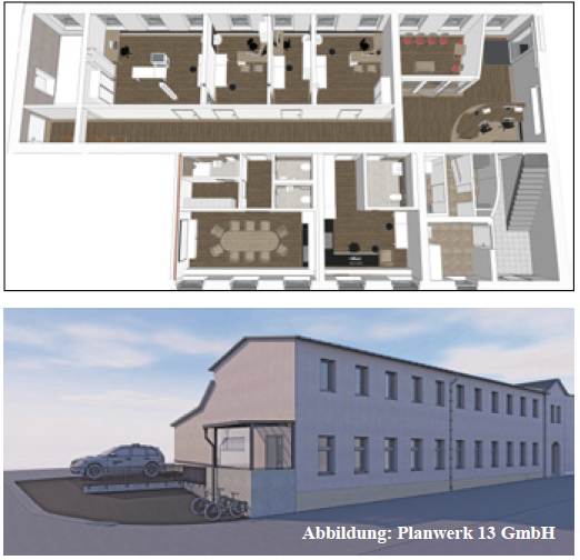 Planungszeichnung Quelle: Planwerk 13 GmbH